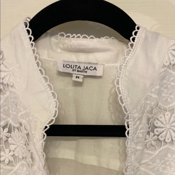 Lolita White Lace Midi Dress - Picture 1 of 7